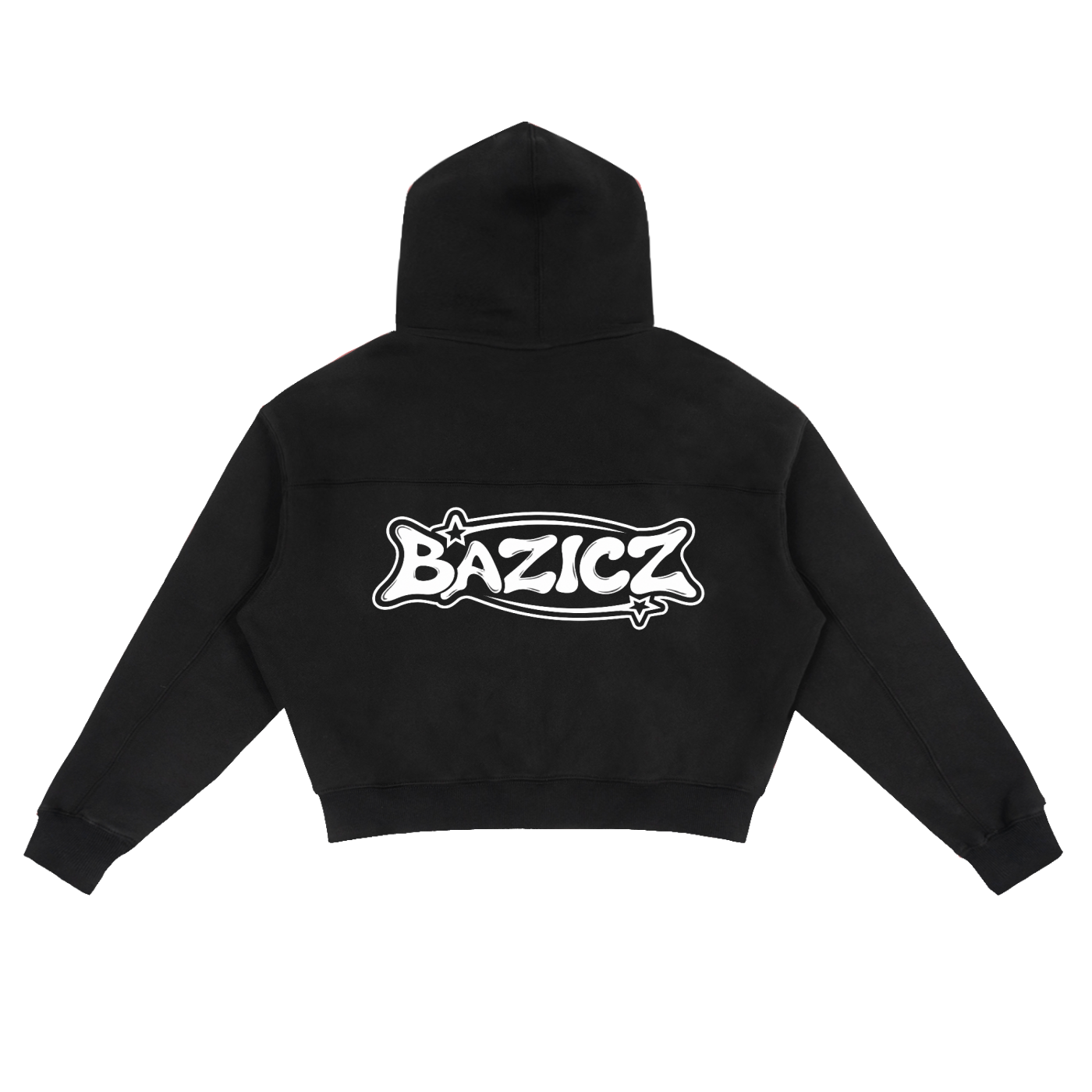 BAZICZ GRAFFITTI Zip-Up Boxy Hoodie