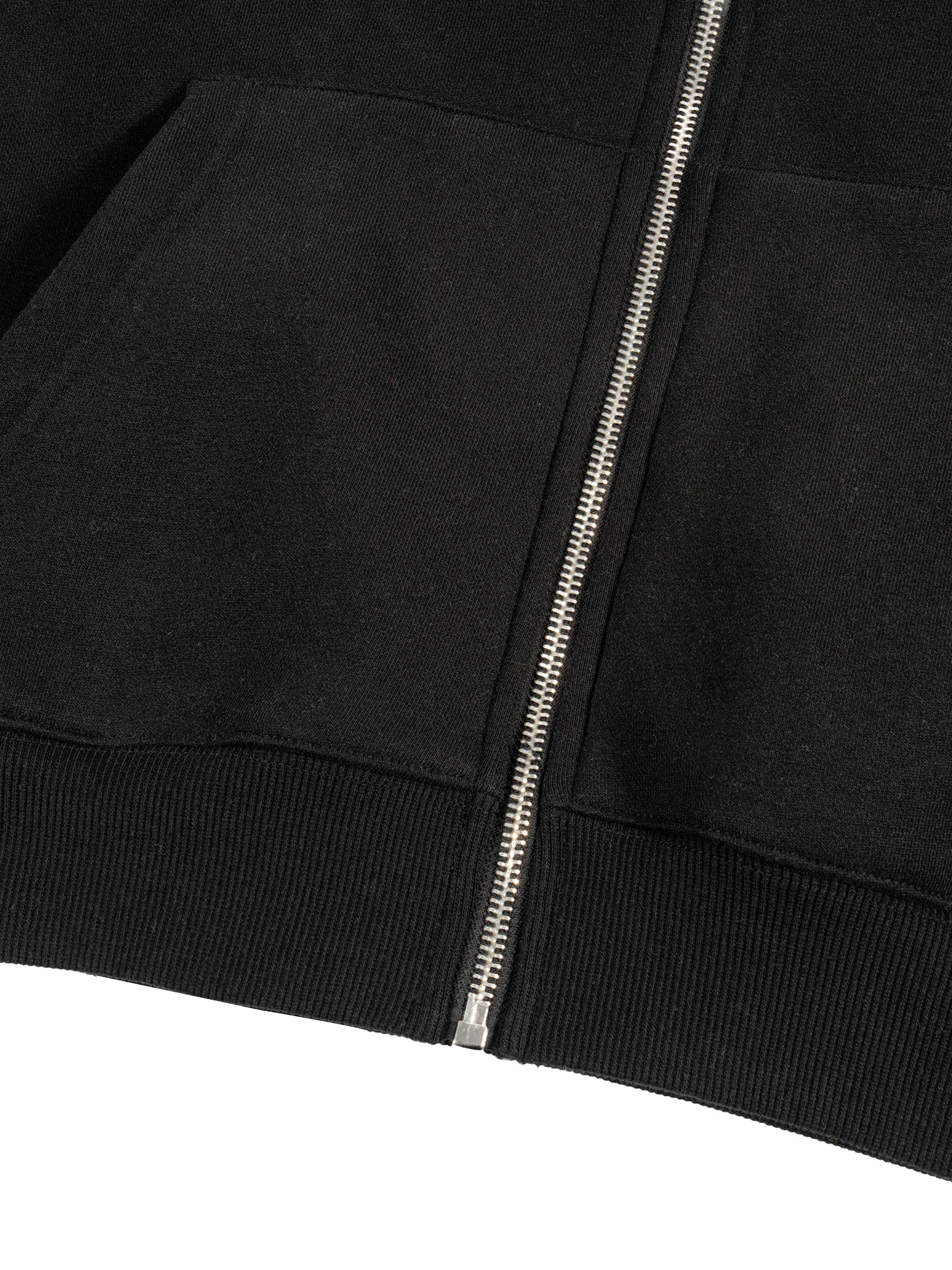 BAZICZ GAFFITTI Zip-Up Boxy Hoodie